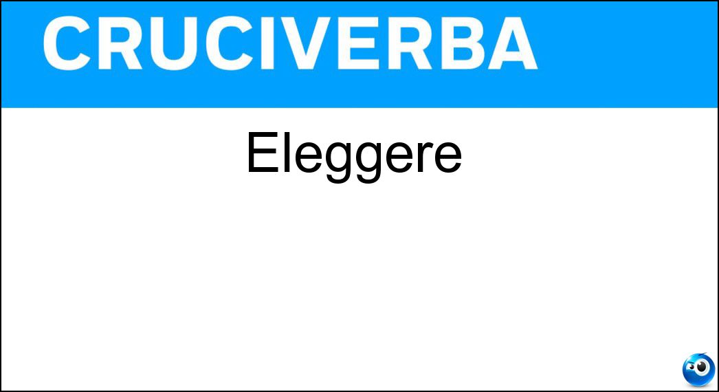 Eleggere Soluzione Eleggere - Nominare