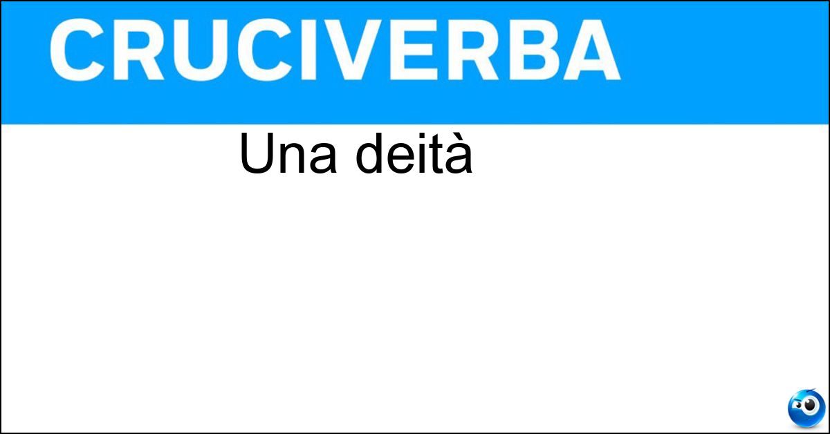 Una deità Soluzione Una deità - Nume