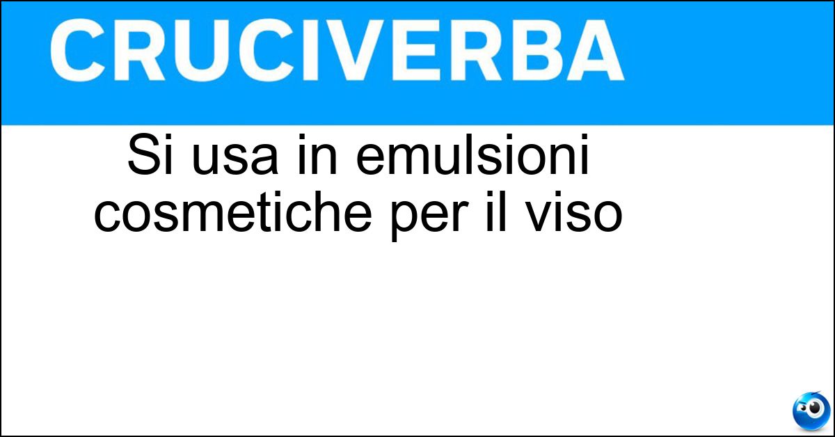 Si usa in emulsioni cosmetiche per il viso Soluzione Si usa in emulsioni cosmetiche per il viso - Olio Di Mandorle