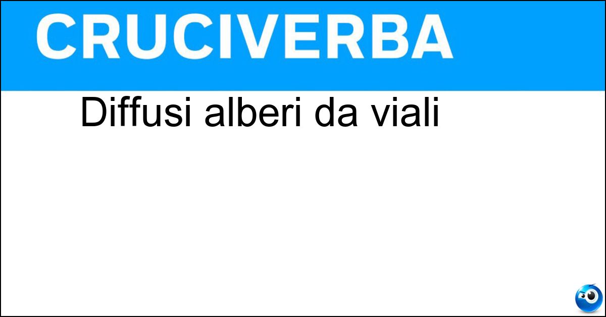 Diffusi alberi da viali Soluzione Diffusi alberi da viali - Olmi
