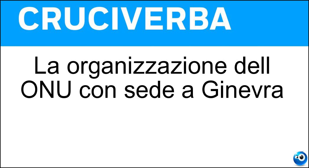 organizzazione dell