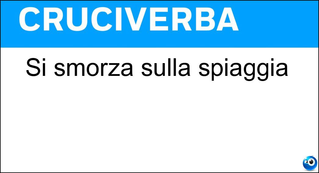 Soluzione Si smorza sulla spiaggia - Onda