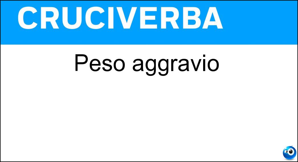 peso aggravio