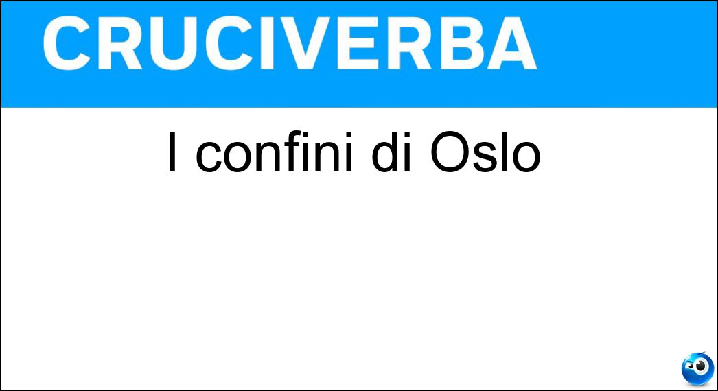 I confini di Oslo