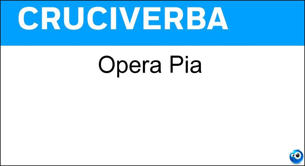 Opera Pia Soluzione Opera Pia - Op