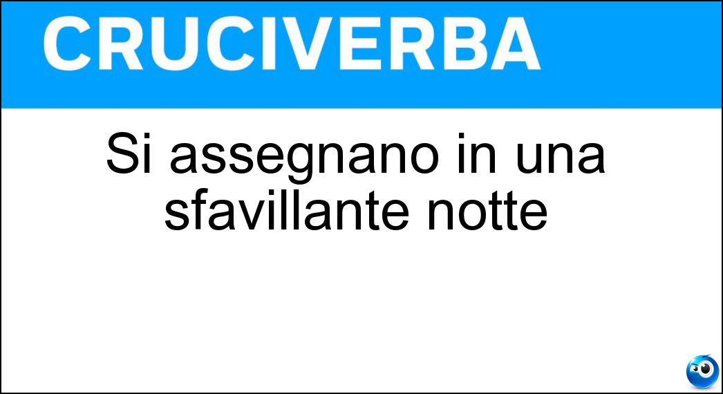 Si assegnano in una sfavillante notte