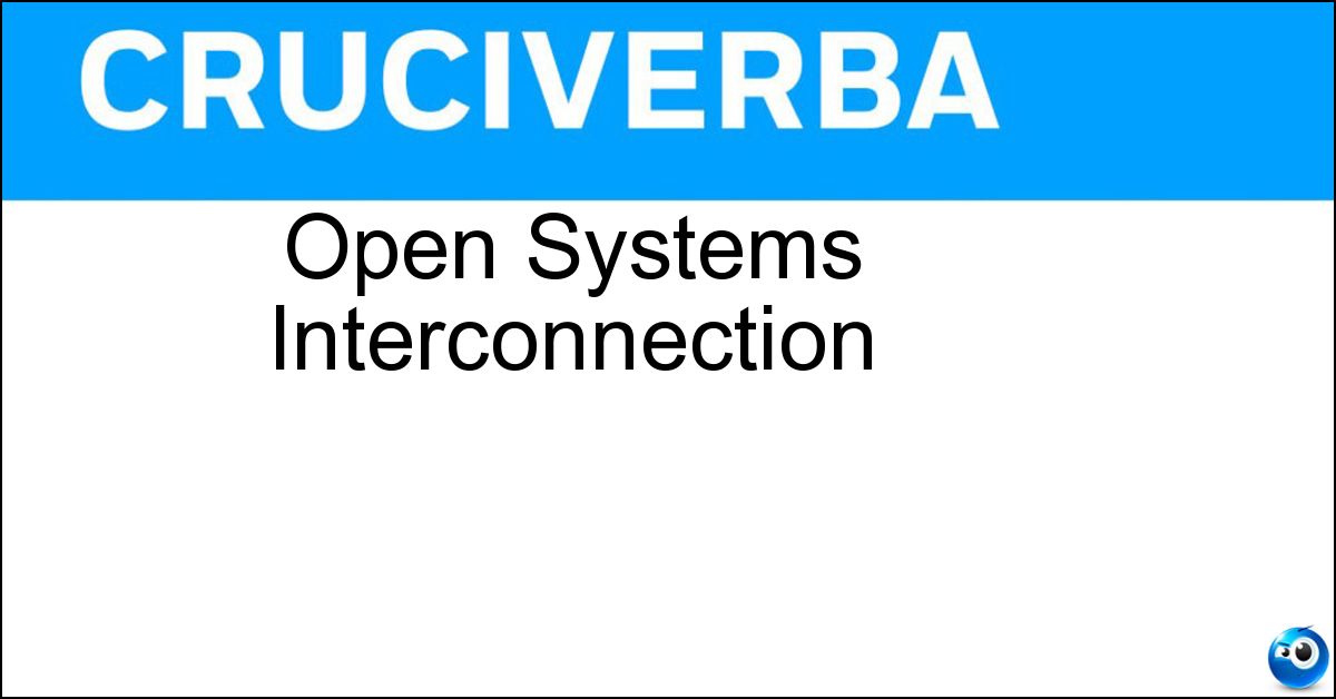 Soluzione Open Systems Interconnection - Osi