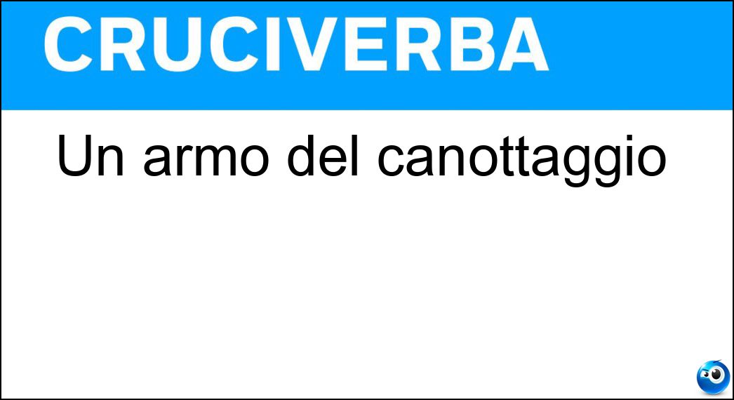 Un armo del canottaggio Soluzione Un armo del canottaggio - Otto