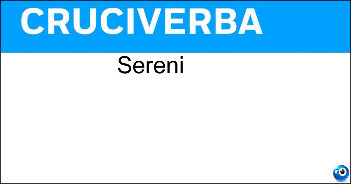 Soluzione Sereni - Pacati