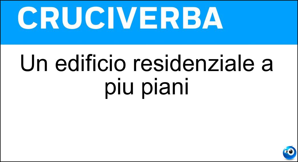 Un edificio residenziale a più piani