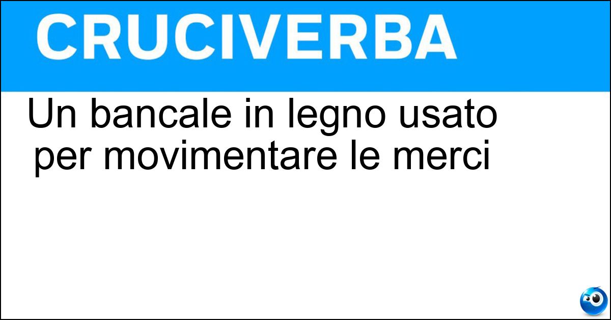 Un bancale in legno usato per movimentare le merci Soluzione Un bancale in legno usato per movimentare le merci - Pallet