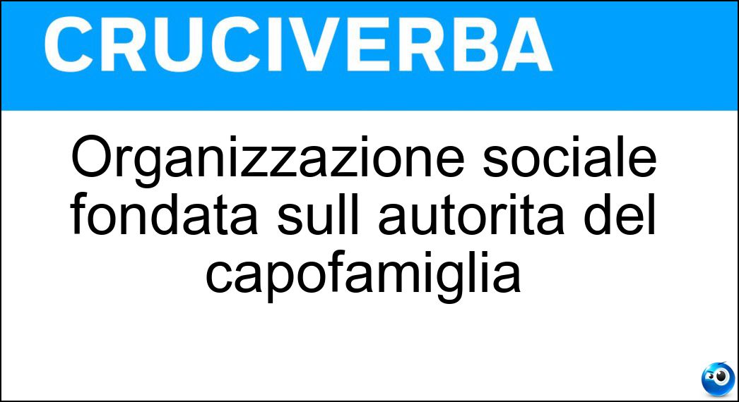 organizzazione sociale