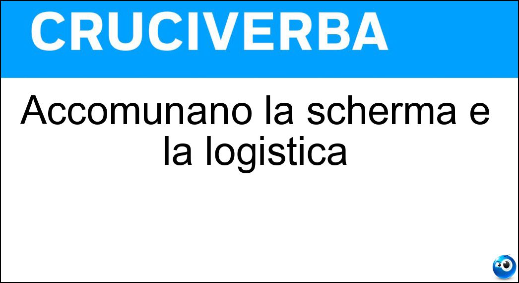 Soluzione Accomunano la scherma e la logistica - Pedane