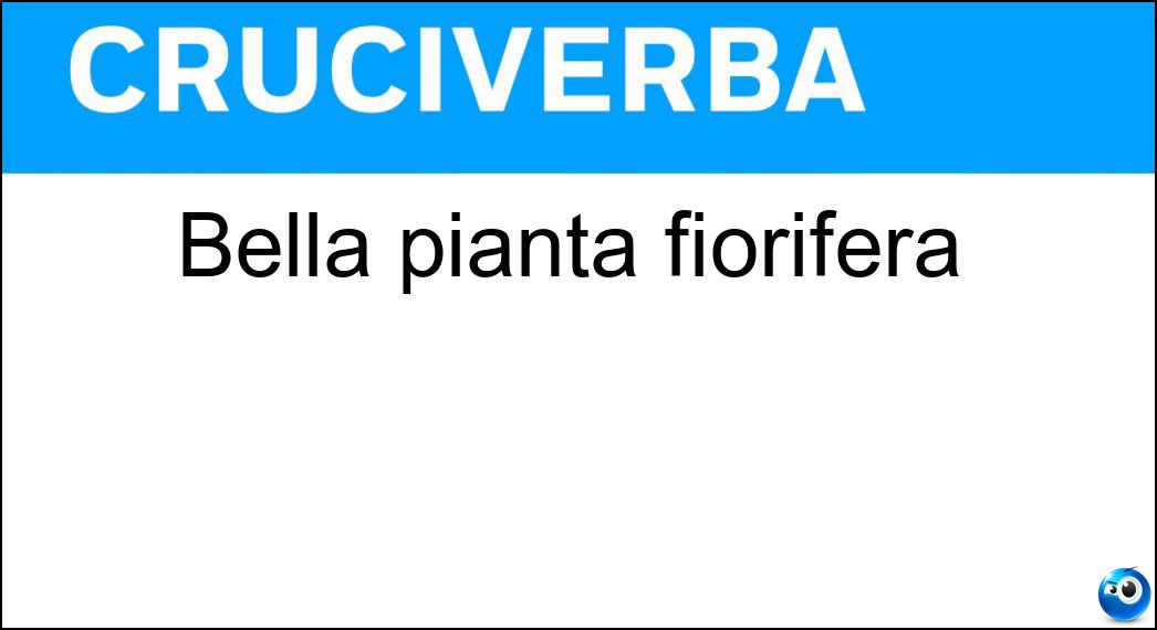 Bella pianta fiorifera Soluzione Bella pianta fiorifera - Pegonia