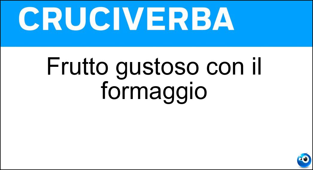 Frutto gustoso con il formaggio Soluzione Frutto gustoso con il formaggio - Pera