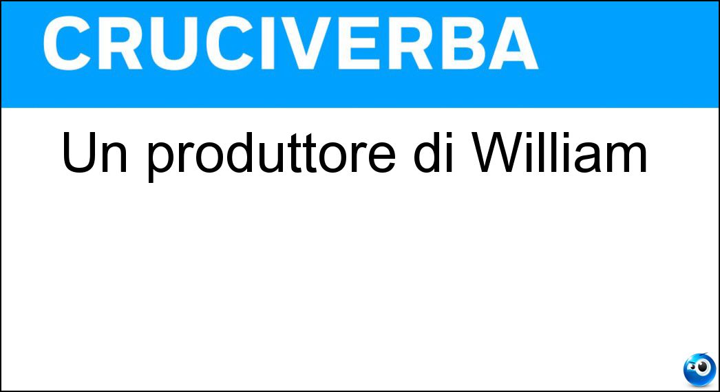 Un produttore di William Soluzione Cruciverba: Un produttore di William - Risposta Pero