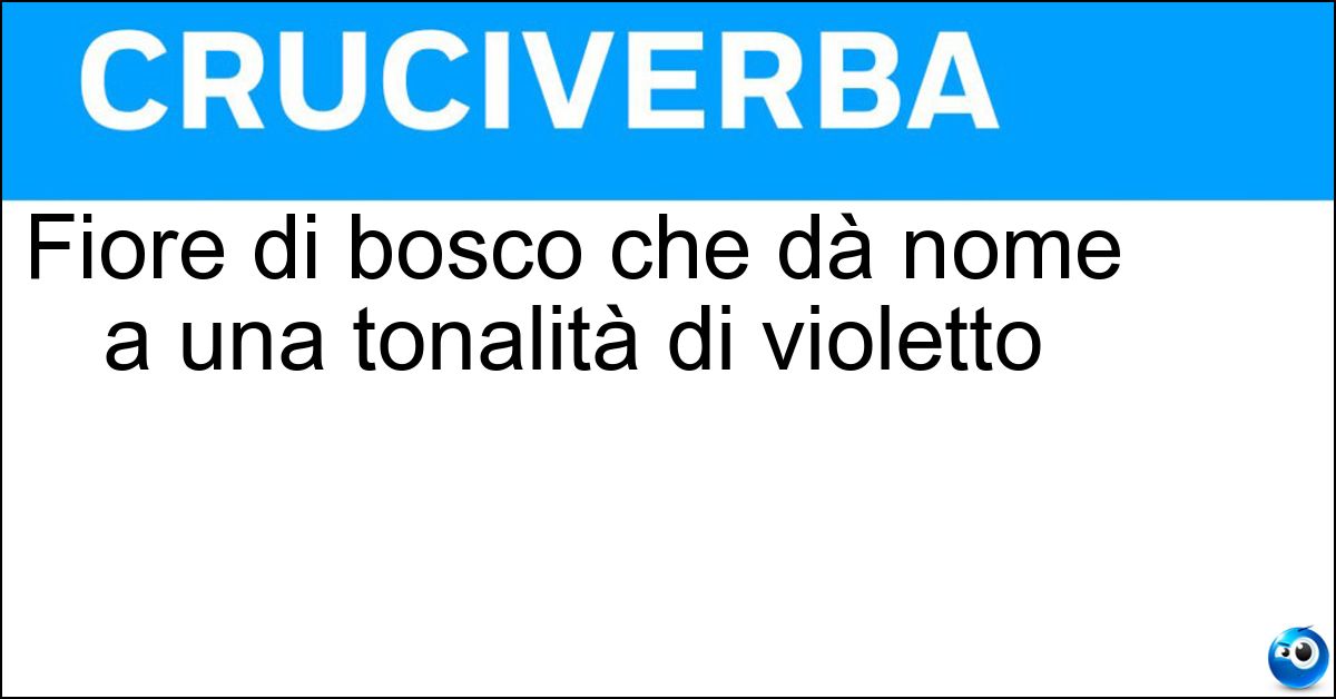 Fiore di bosco che dà nome a una tonalità di violetto Soluzione Fiore di bosco che dà nome a una tonalità di violetto - Pervinca