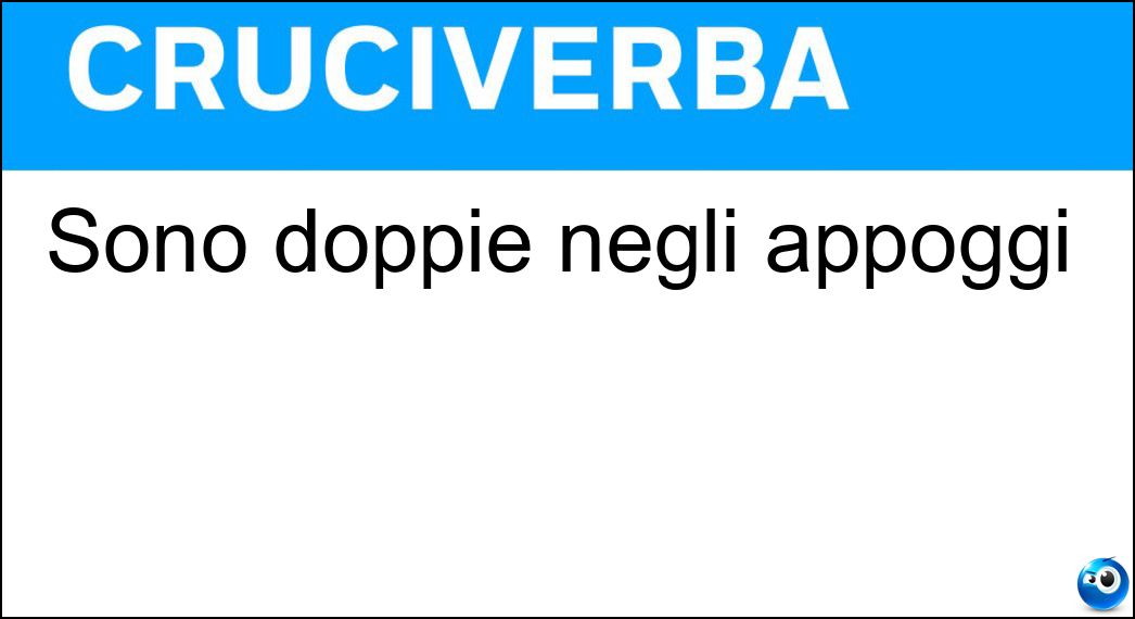 Sono doppie negli appoggi Soluzione Sono doppie negli appoggi - Pg