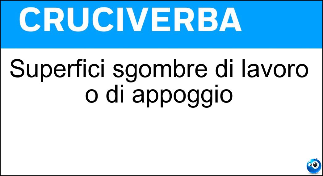 superfici sgombre