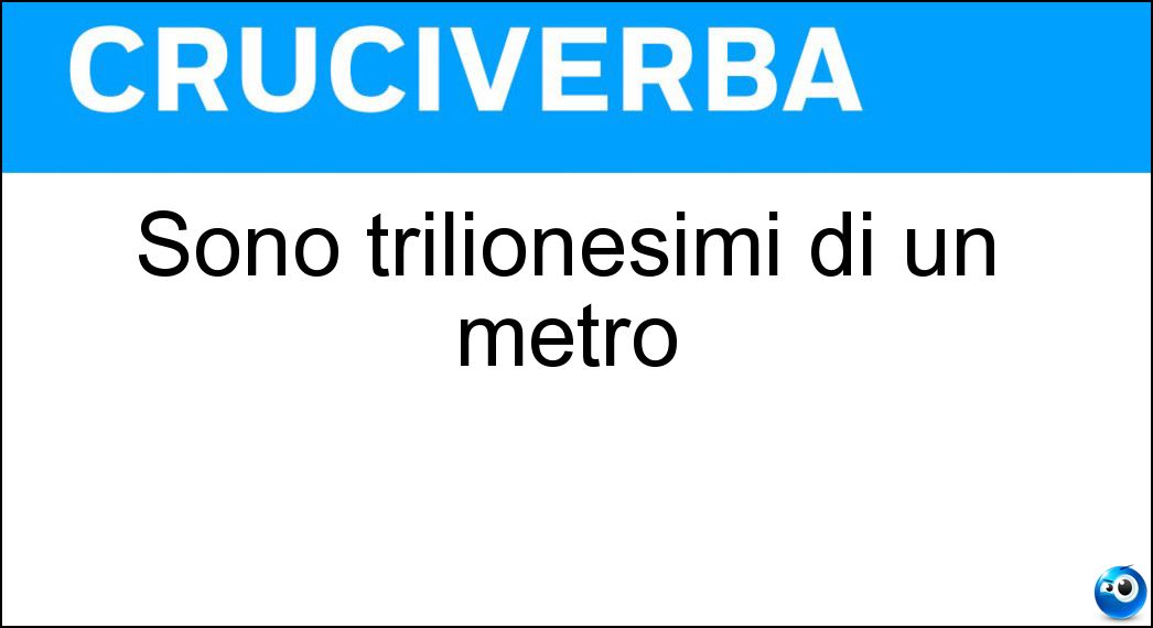 Soluzione Sono trilionesimi di un metro - Picometri