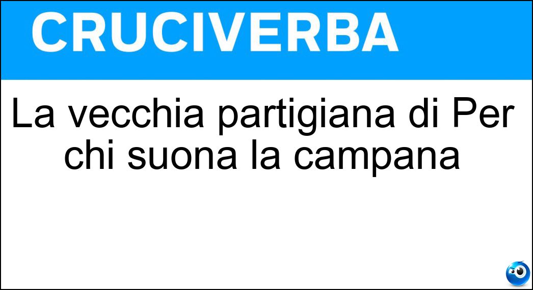 vecchia partigiana