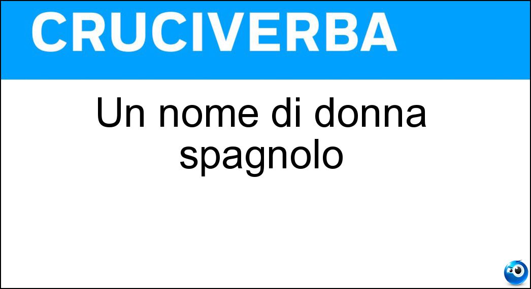 Un nome di donna spagnolo