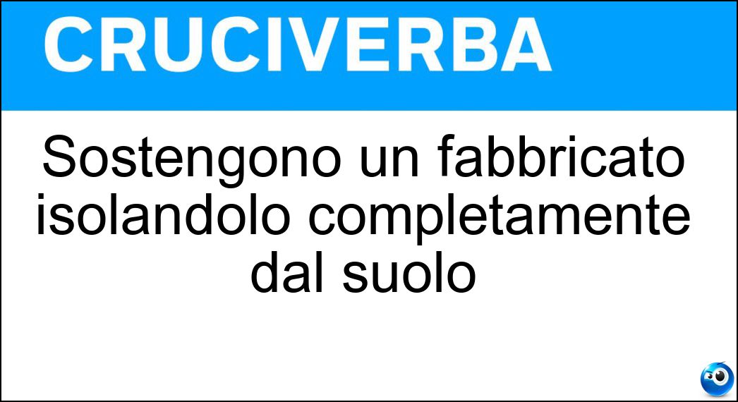 sostengono fabbricato