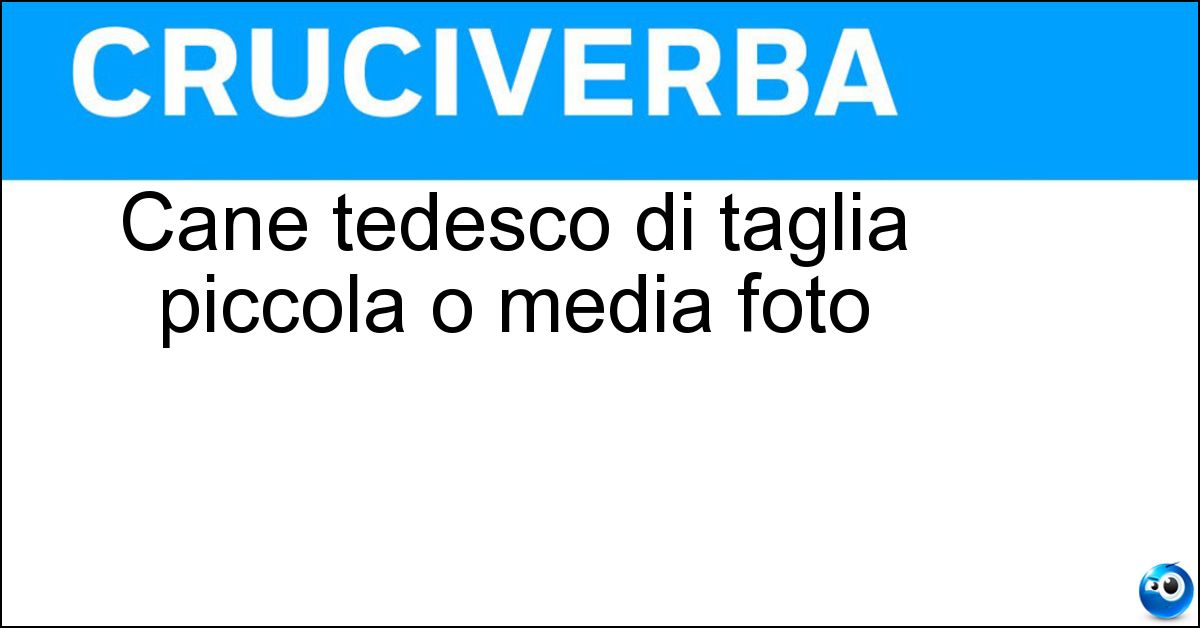 Soluzione Cane tedesco di taglia piccola o media foto - Pinscher