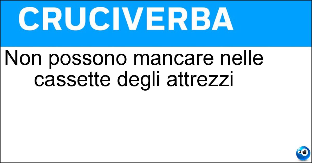Non possono mancare nelle cassette degli attrezzi Soluzione Non possono mancare nelle cassette degli attrezzi - Pinze
