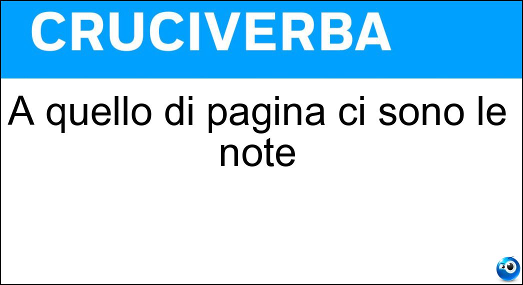 A quello di pagina ci sono le note Soluzione A quello di pagina ci sono le note - Piè