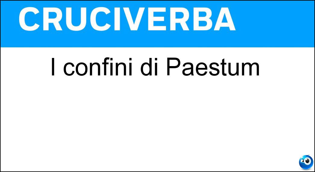 confini paestum