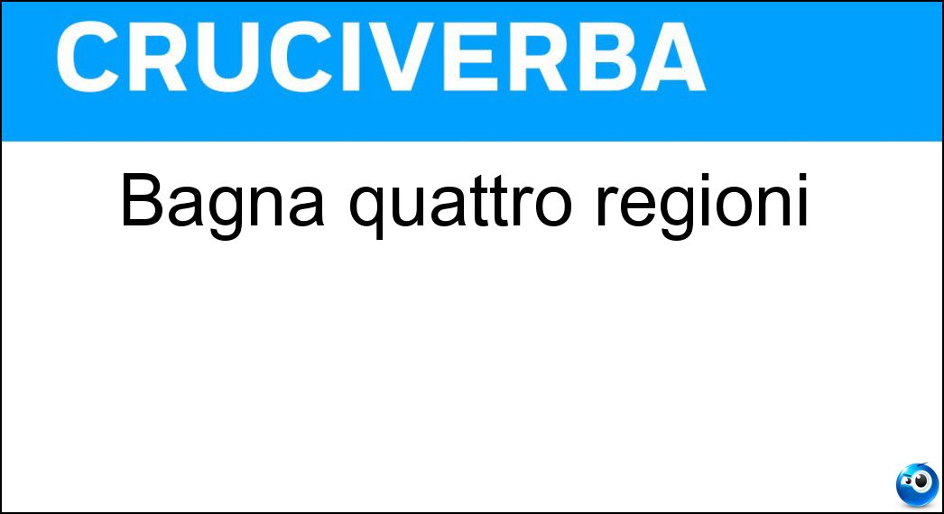 Soluzione Bagna quattro regioni - Po