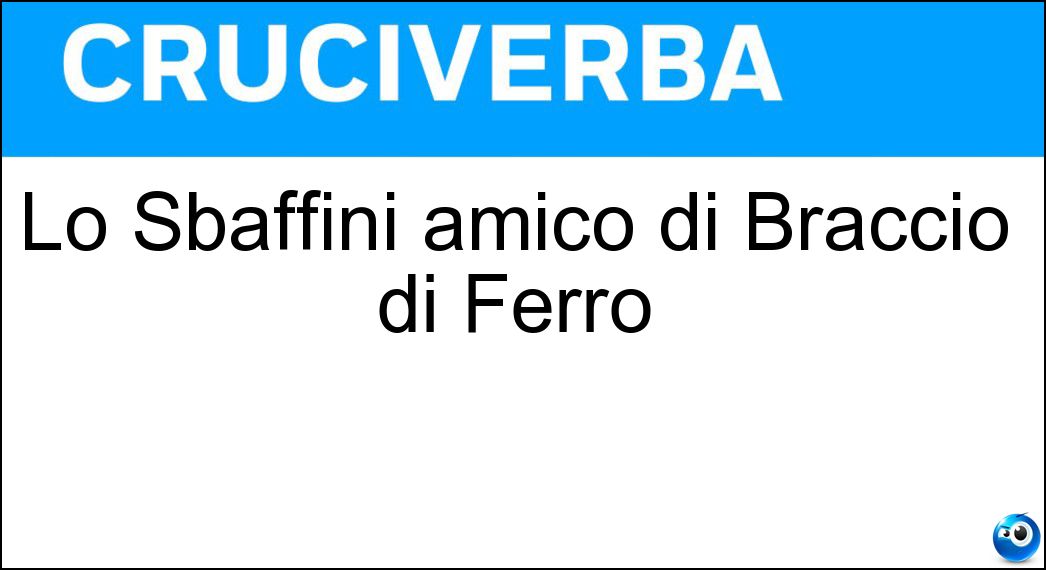 Lo Sbaffini amico di Braccio di Ferro