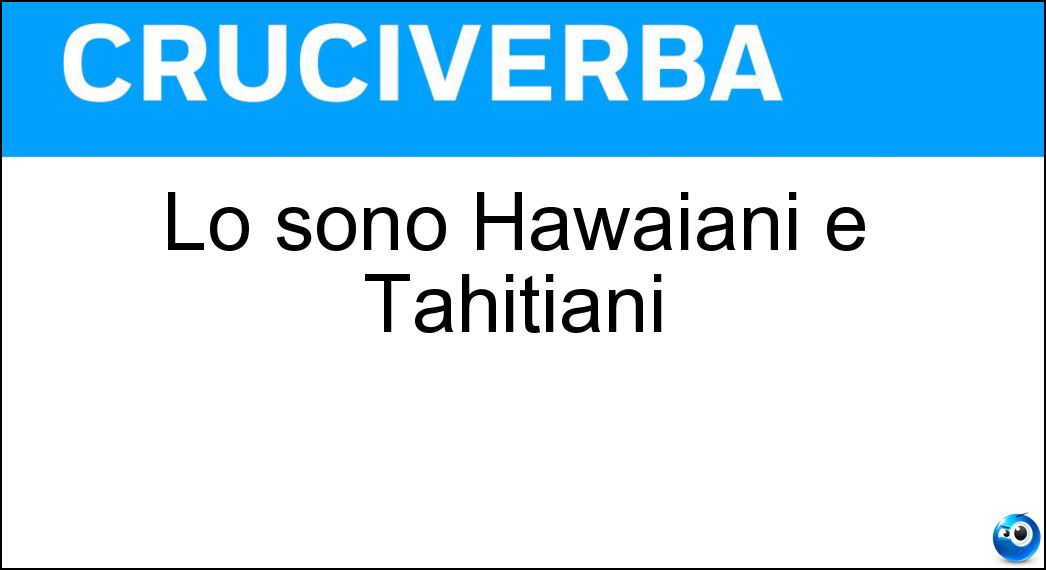 sono hawaiani