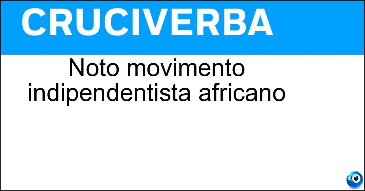 Noto movimento indipendentista africano Soluzione Noto movimento indipendentista africano - Polisario