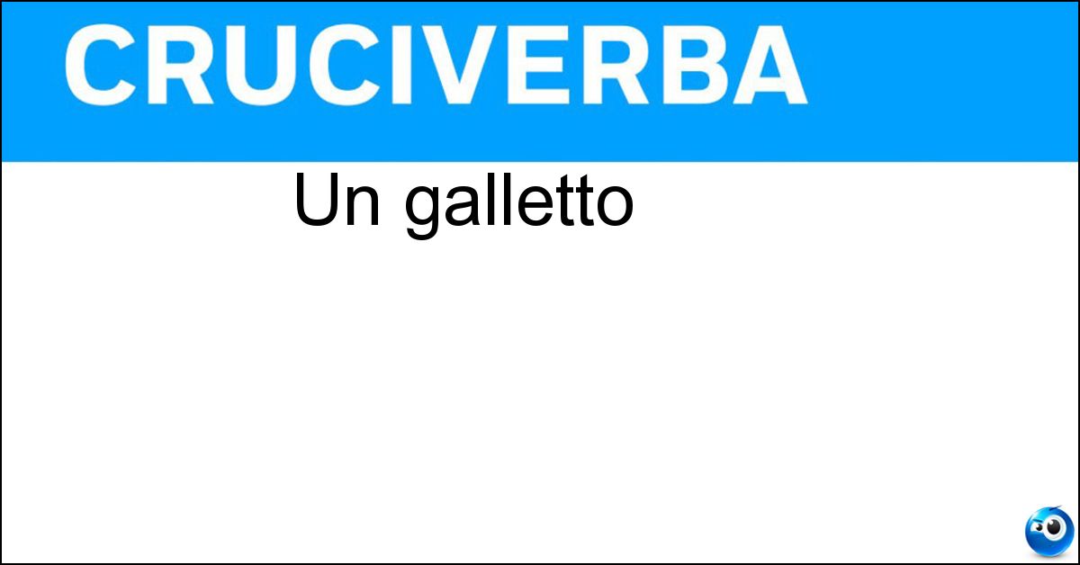 Un galletto Soluzione Un galletto - Pollo