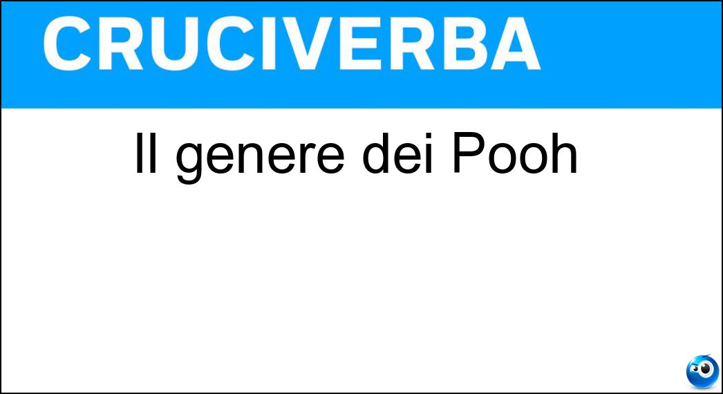 Soluzione Il genere dei Pooh - Pop