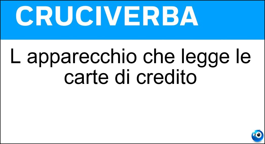 L apparecchio che legge le carte di credito Soluzione L apparecchio che legge le carte di credito - Pos