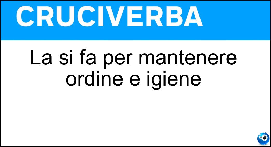 Definizione Cruciverba: Farla vuole dire andare avanti e indietro