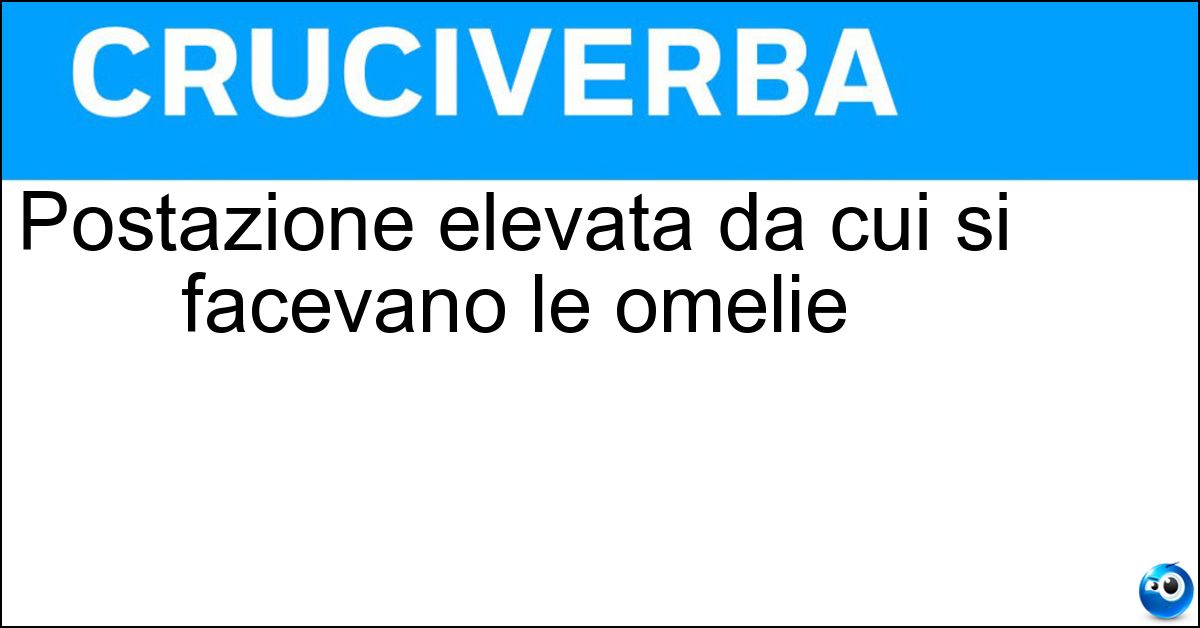 Soluzione Postazione elevata da cui si facevano le omelie - Pulpito