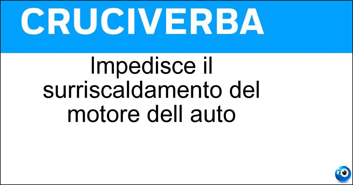 Impedisce il surriscaldamento del motore dell auto Soluzione Impedisce il surriscaldamento del motore dell auto - Radiatore