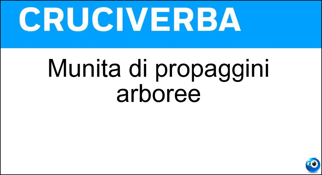 Munita di propaggini arboree Soluzione Munita di propaggini arboree - Ramosa