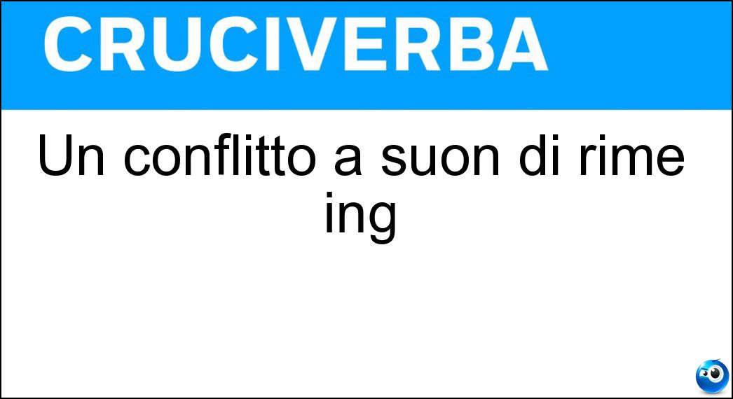 Un conflitto a suon di rime ing Soluzione Un conflitto a suon di rime ing - Rap Battle