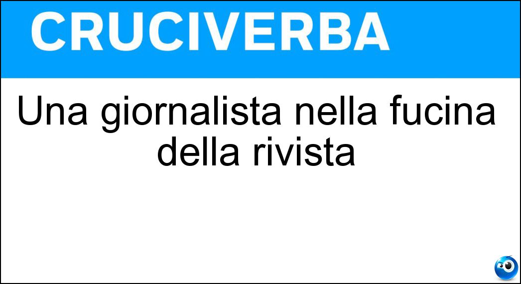 giornalista nella