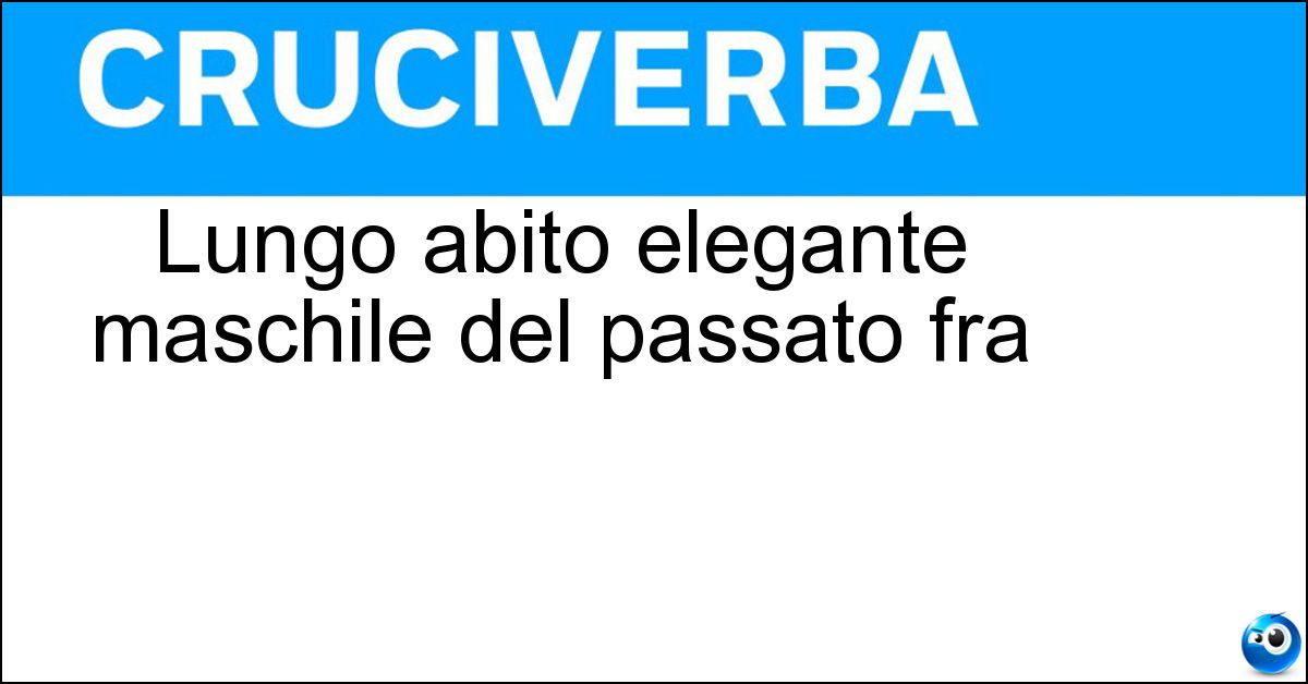 Lungo abito elegante maschile del passato fra Soluzione Lungo abito elegante maschile del passato fra - Redingote