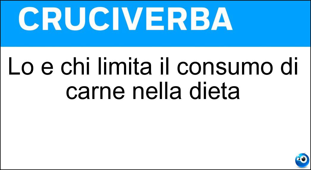 Lo è chi limita il consumo di carne nella dieta Soluzione Lo è chi limita il consumo di carne nella dieta - Reducetariano
