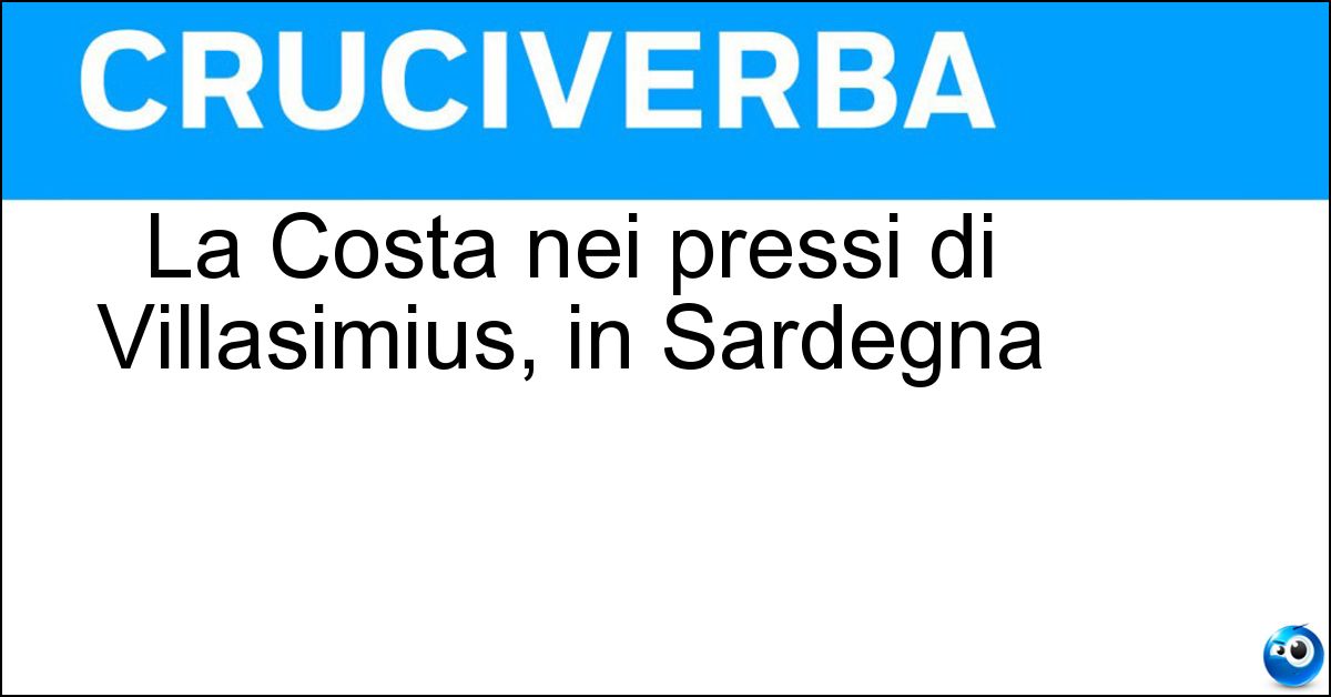 Soluzione La Costa nei pressi di Villasimius, in Sardegna - Rei