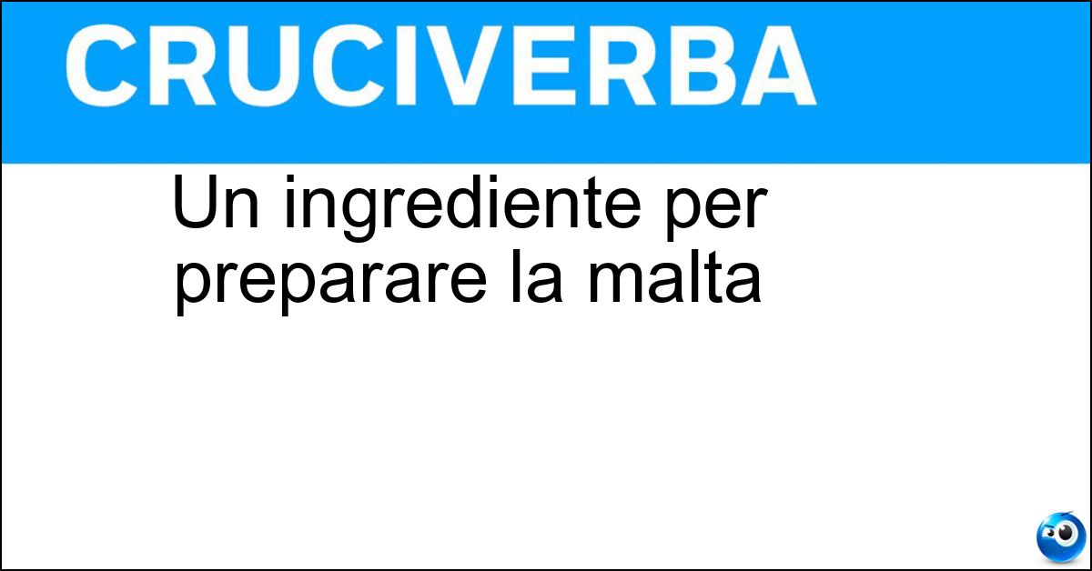 Un ingrediente per preparare la malta Soluzione Un ingrediente per preparare la malta - Rena