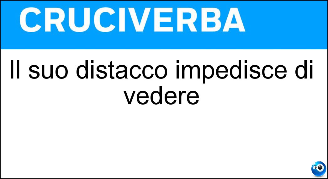 distacco impedisce