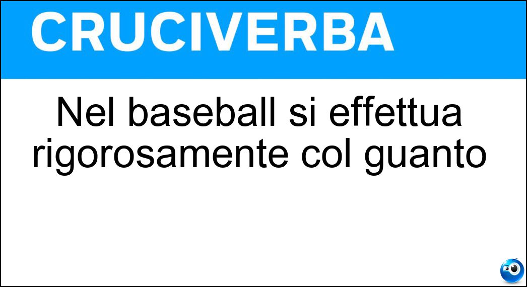 baseball effettua